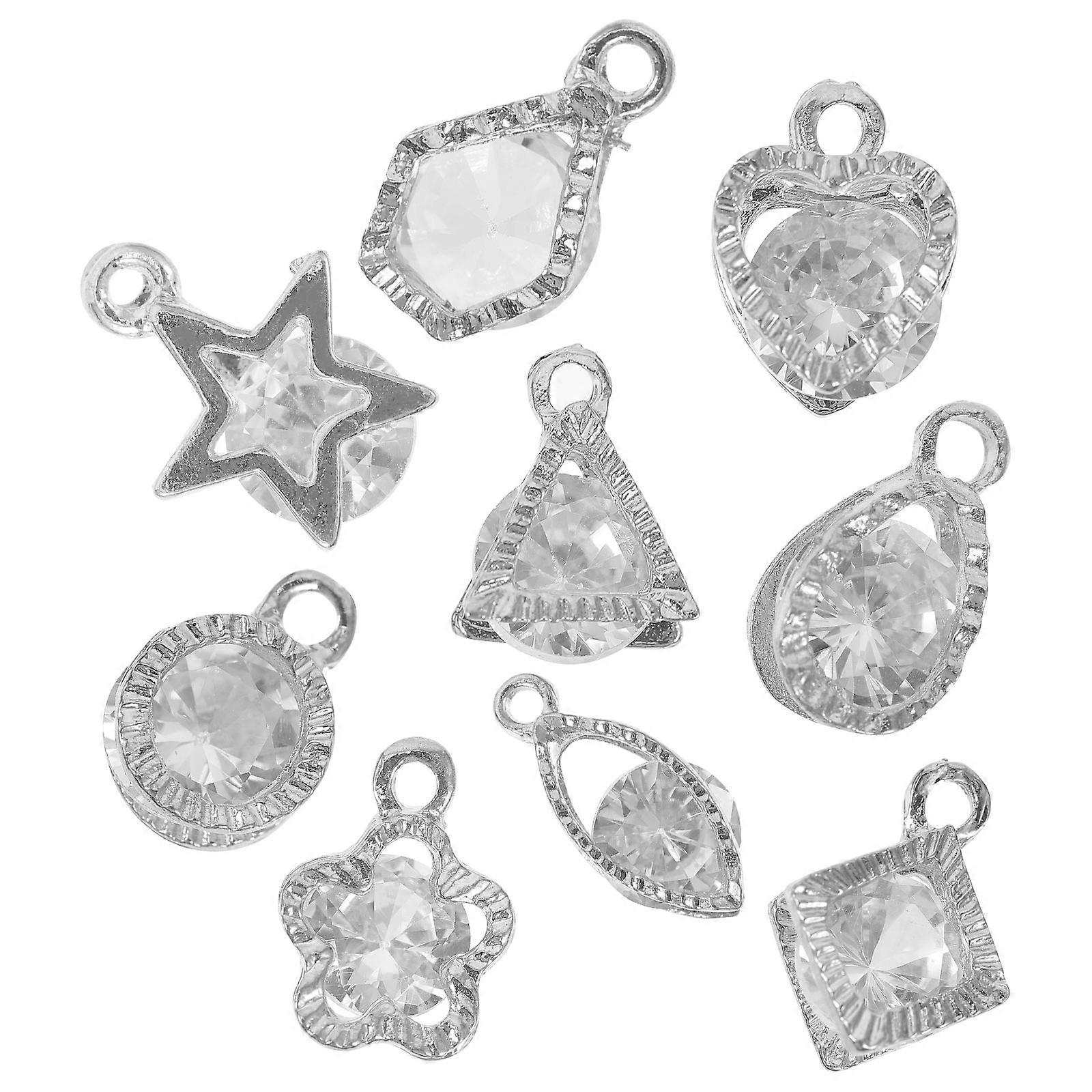 合金ペンダントデイリーウェアDIYプロジェクト女性ジュエリーコンポーネントサイズ1X1cm 90個