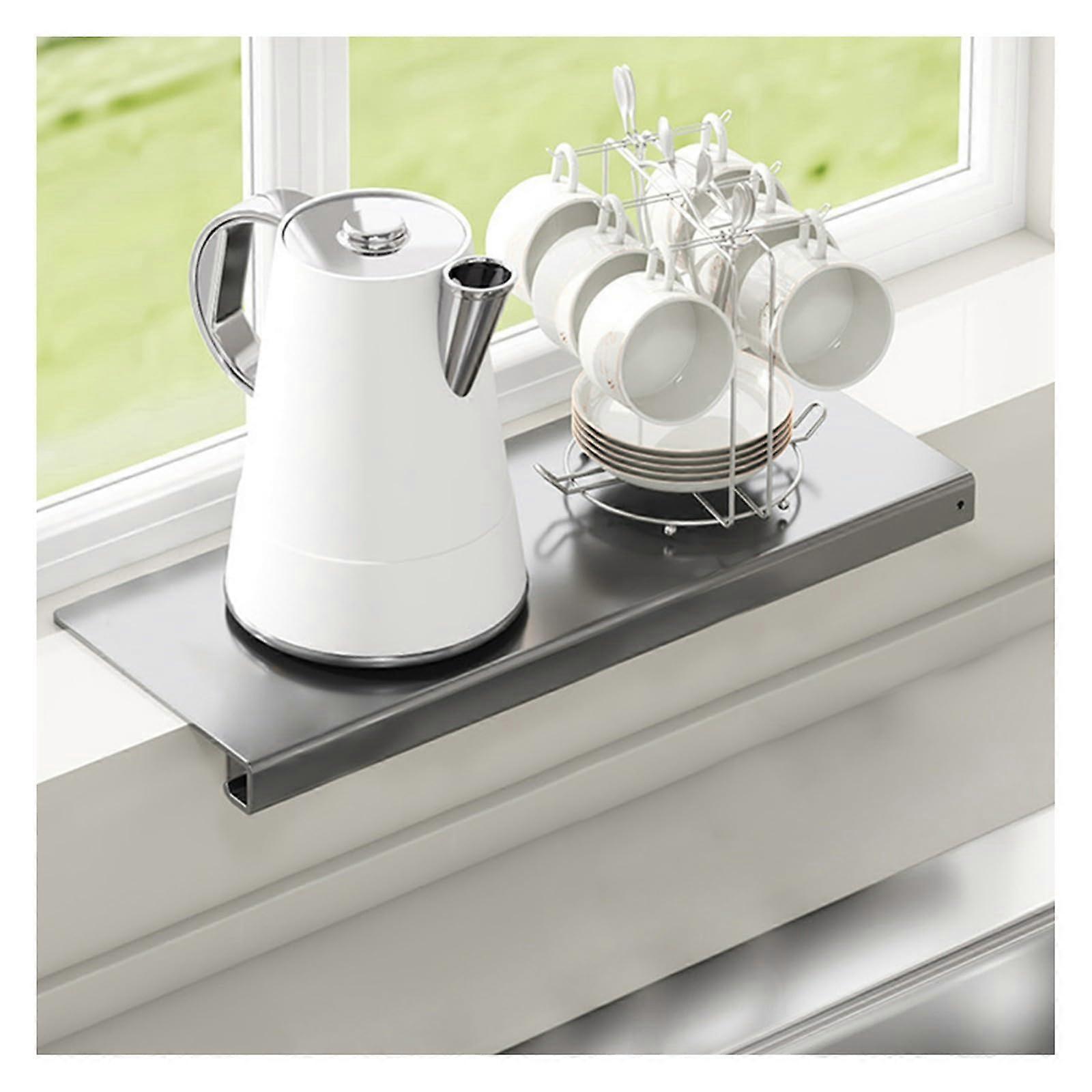 Fensterbank-Verlängerungsplatte – Hochleistungs-Karbonstahl Arbeitsplatte mit Magnetbasis 15x60cm für Fensterbank Erweiterung