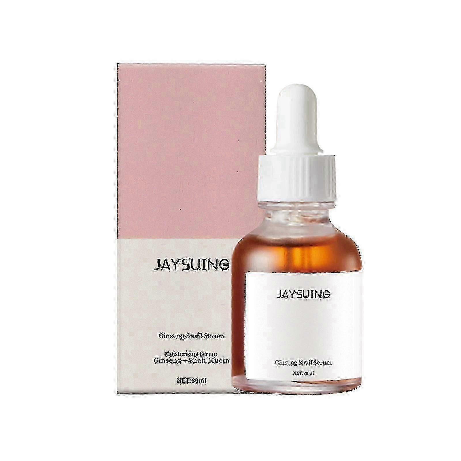 Jaysuing Ginseng Snail Essence Fading Wrinkle Brightening Skin Color Moisturizing Repair Skin Dull Anti-Wrinkle Essence - 30Ml