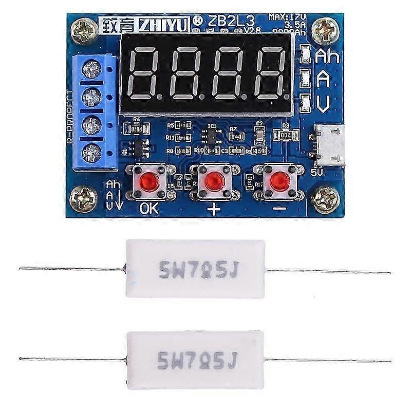 Zb2l3 Li-ion Lithium Lead-acid Battery Capacity Meter Discharge Tester Analyzer