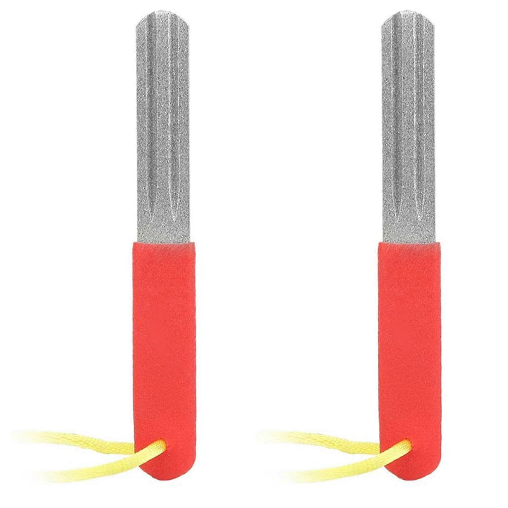 2 x hook sharpening stone, doublesided, grit 400/800, rhinestone hook sharpening file