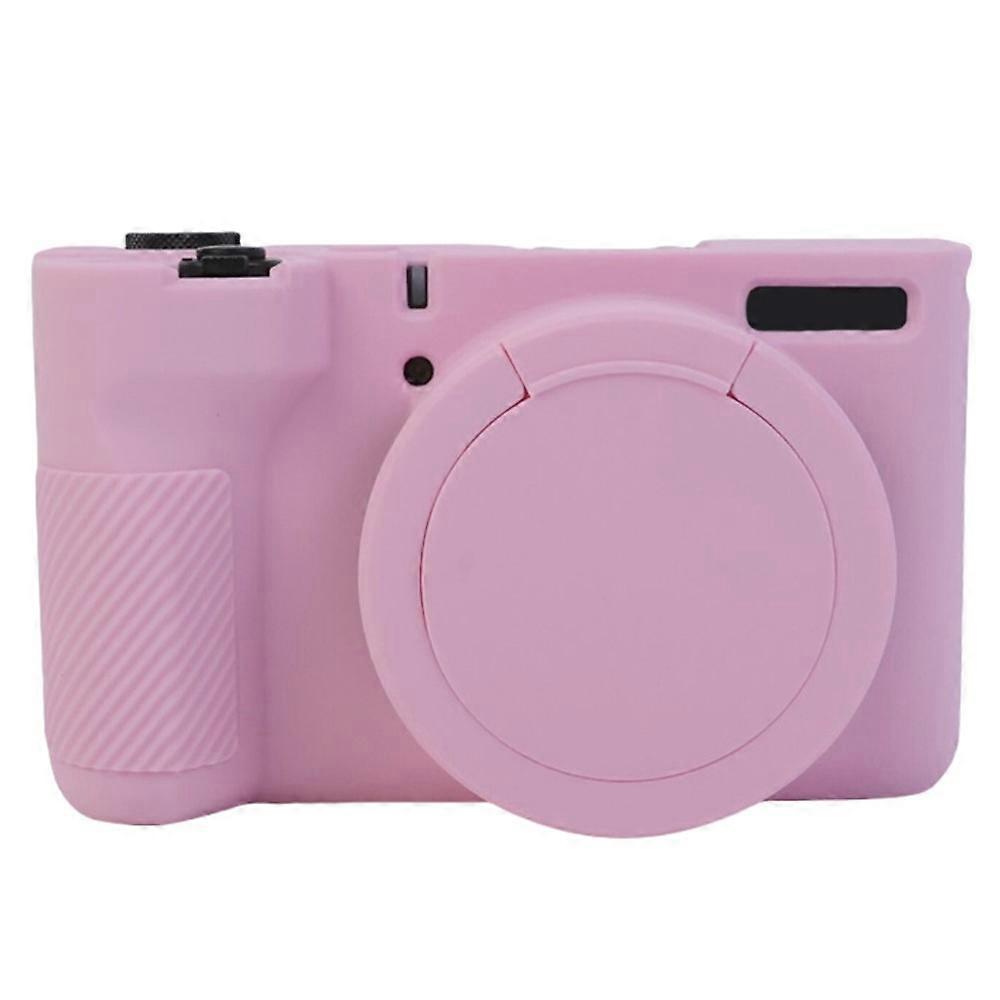 Canon PowerShot V1保護ケース用防塵シリコンカメラカバーピンク