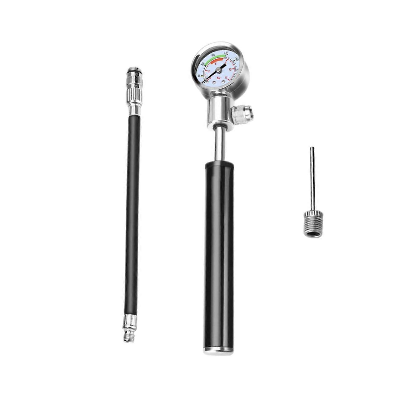 Bicycle Pump Portable Frame-Mounted Aluminium Alloy Presta/Schrader Compatible