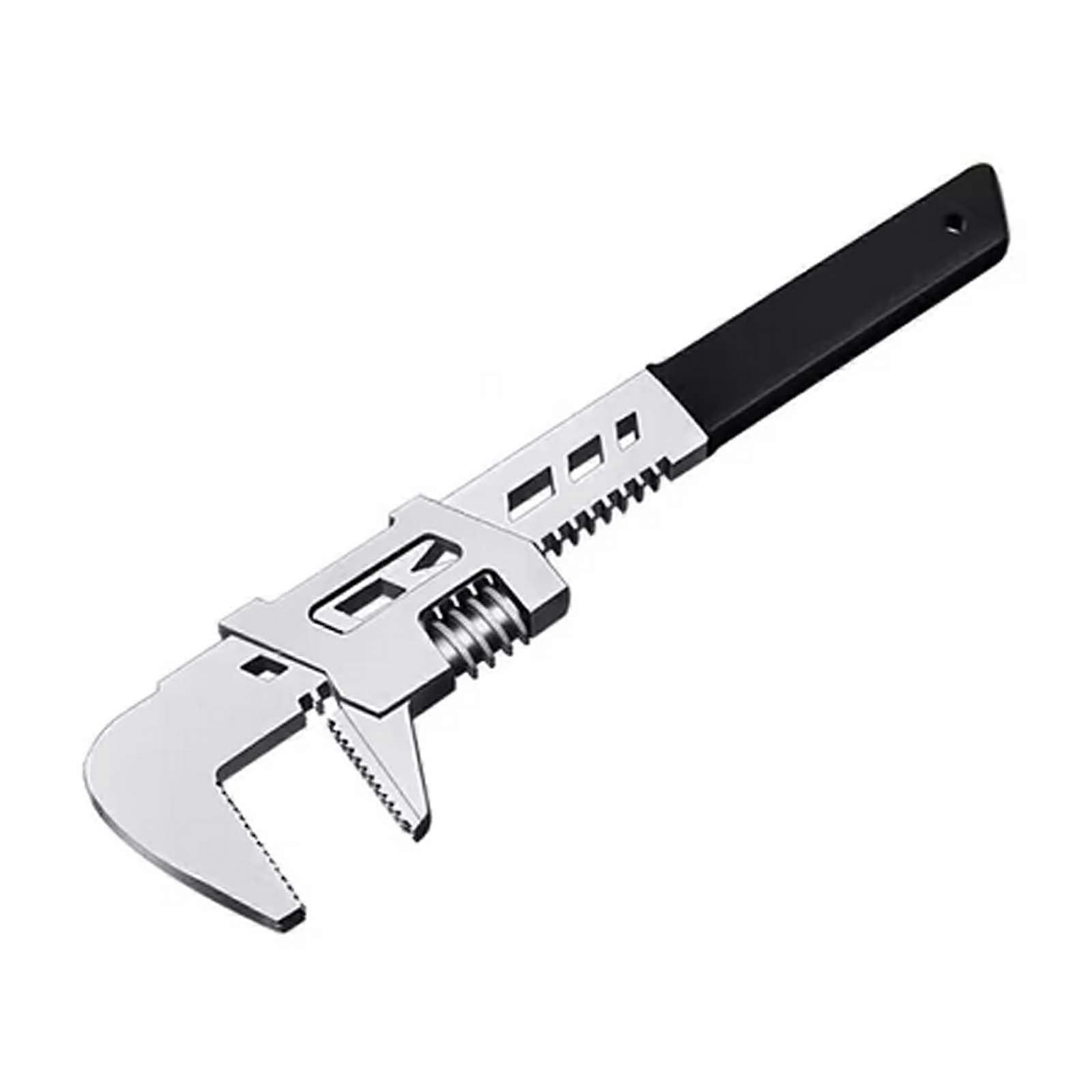 F Type, Adjustable Wrench with Large Opening, Multifunctional Open Angle Wrench, Pipe Clamp (10 Inch)