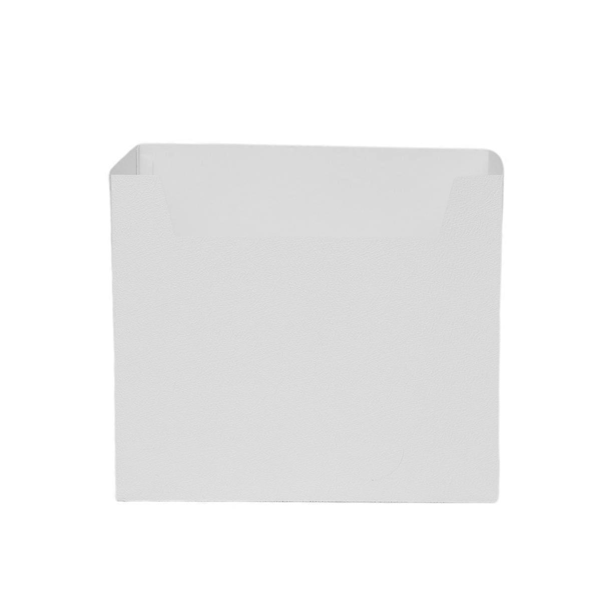 Portable Plastic Storage Box for Books Snacks Clothing Made of PP White Foldable and Lightweight 10.2x7.9x5.9 Inches