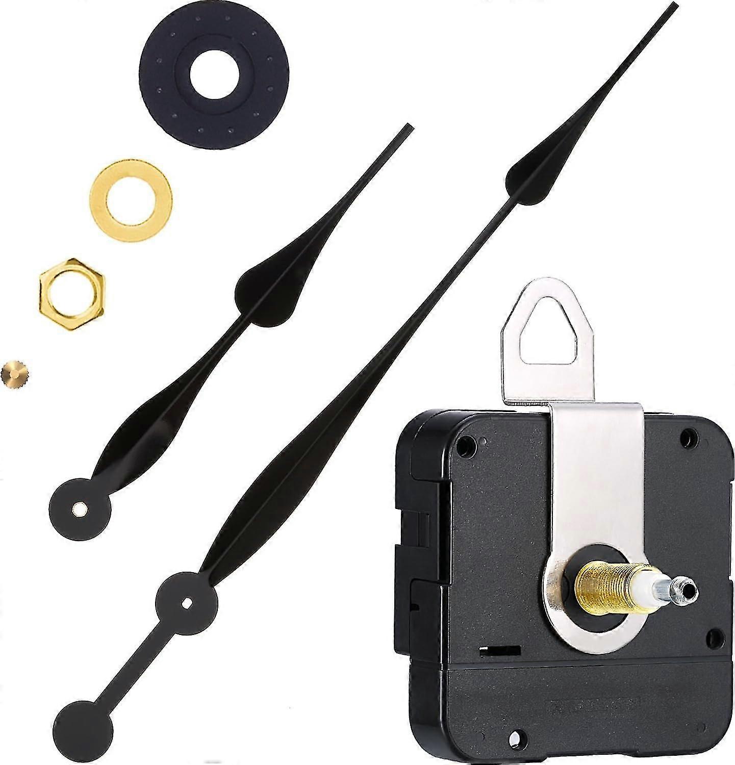 Remplacement du mécanisme d’horloge à quartz à couple élevé avec des aiguilles de bêche de 12 pouces de long pour horloge de bricolage