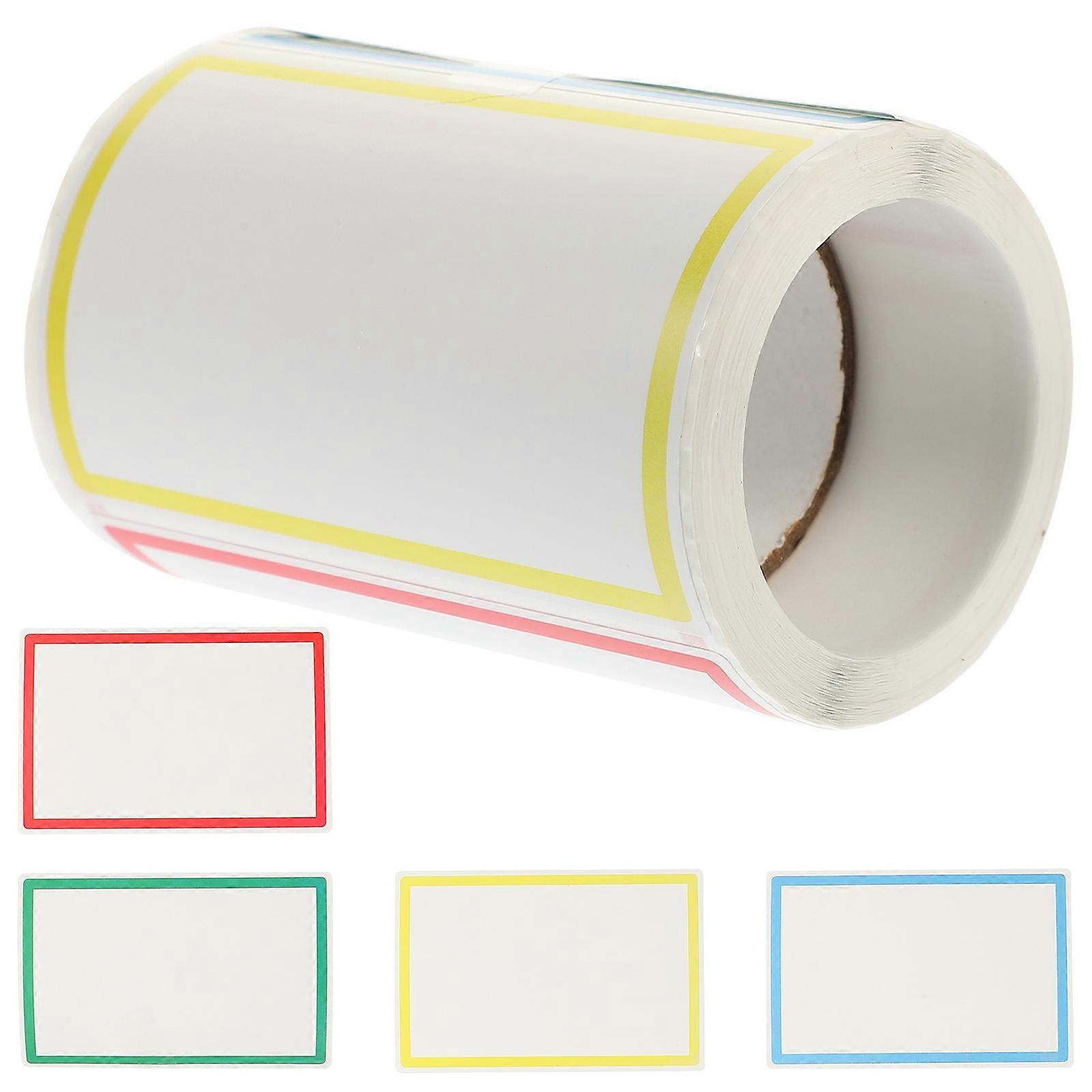 Creative Assorted Color Stickers for Decoration Self Adhesive Coated Paper Labels 1 Roll