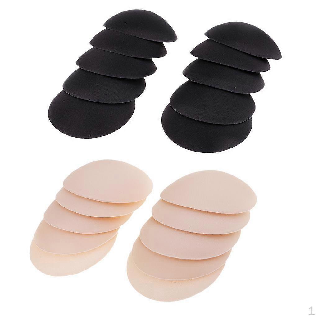 10 Pairs Round Female Bra Pad Inserts Sponge for Bikini