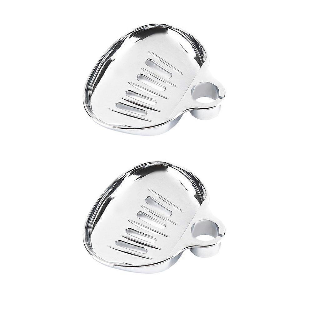 Soap Tray with Drainage Holes for Better Soap Storage in Bathroom Made of ABS Silver 22mm 25mm