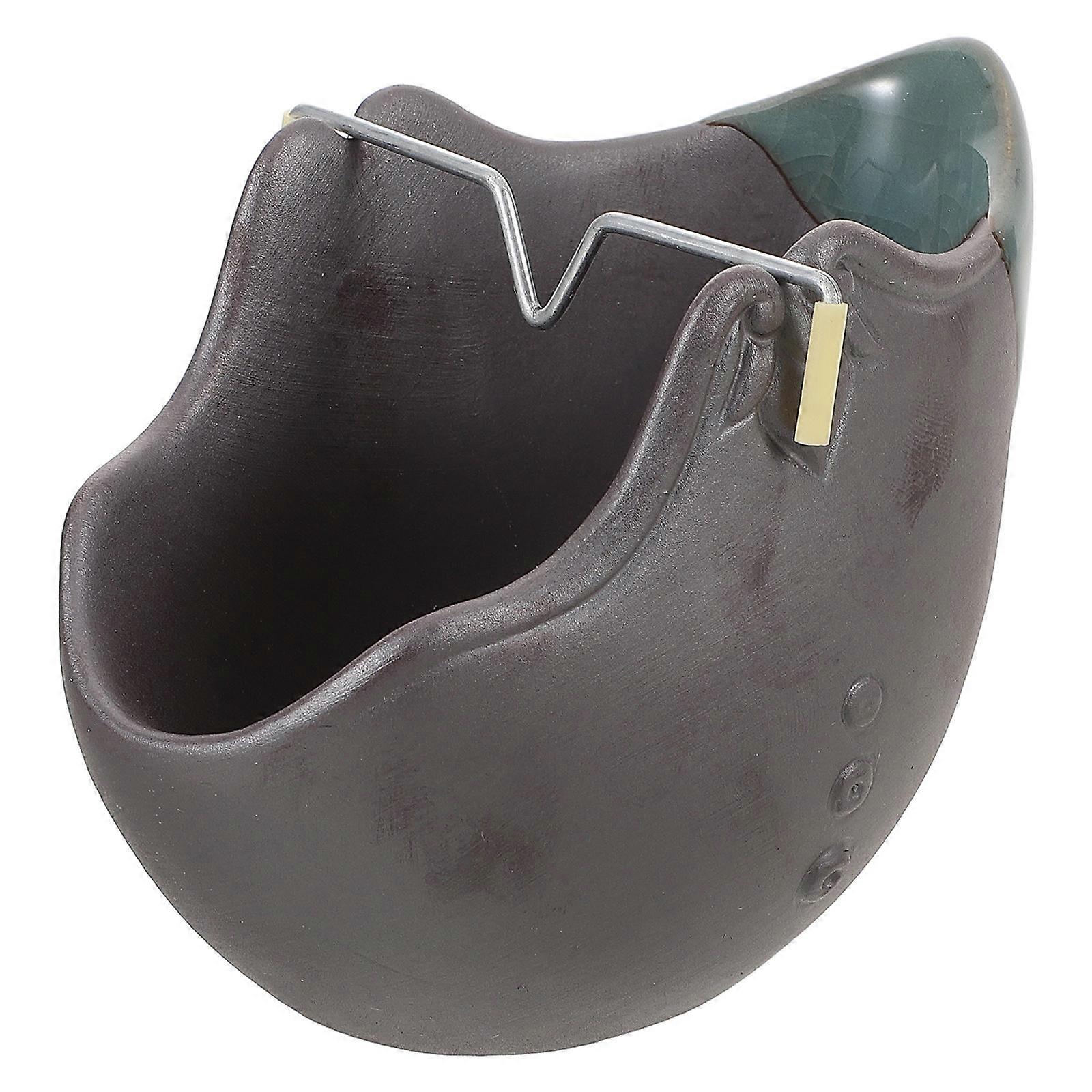 Ceramic Holder For Indoor Spaces Elegant Design Ash Collection 1 Set