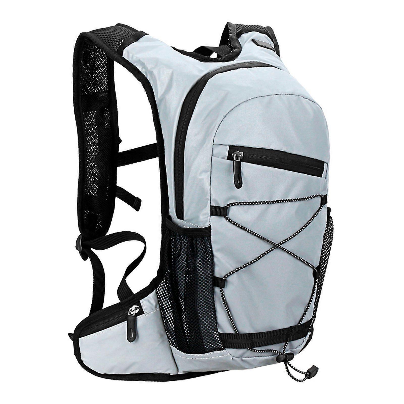 8L High Visibility Reflective Cycle Hydration Backpack Outdoor Sports Running Hiking Backpack Travel Daypack Shoulder Bag