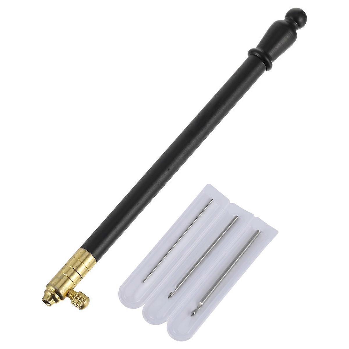 Embroidery Needle Set Metal Black Ergonomic Design for Comfortable Knitting Durable and Lightweight 5 Count