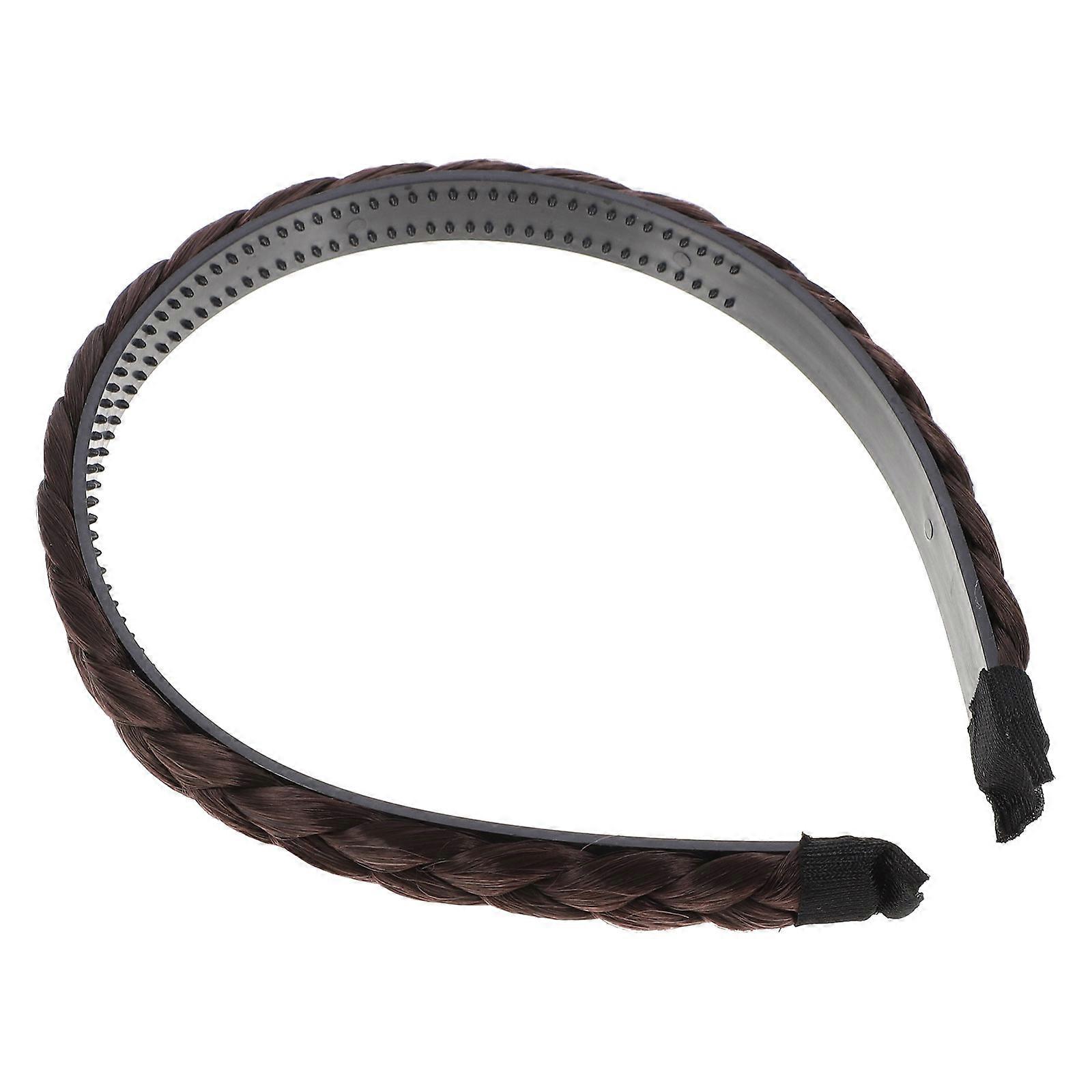 Braid Plaited Hair Hoop Headband for Women – Comfortable, Non Slip Design for Daily Wear, Weddings & Parties – Natural Black Color