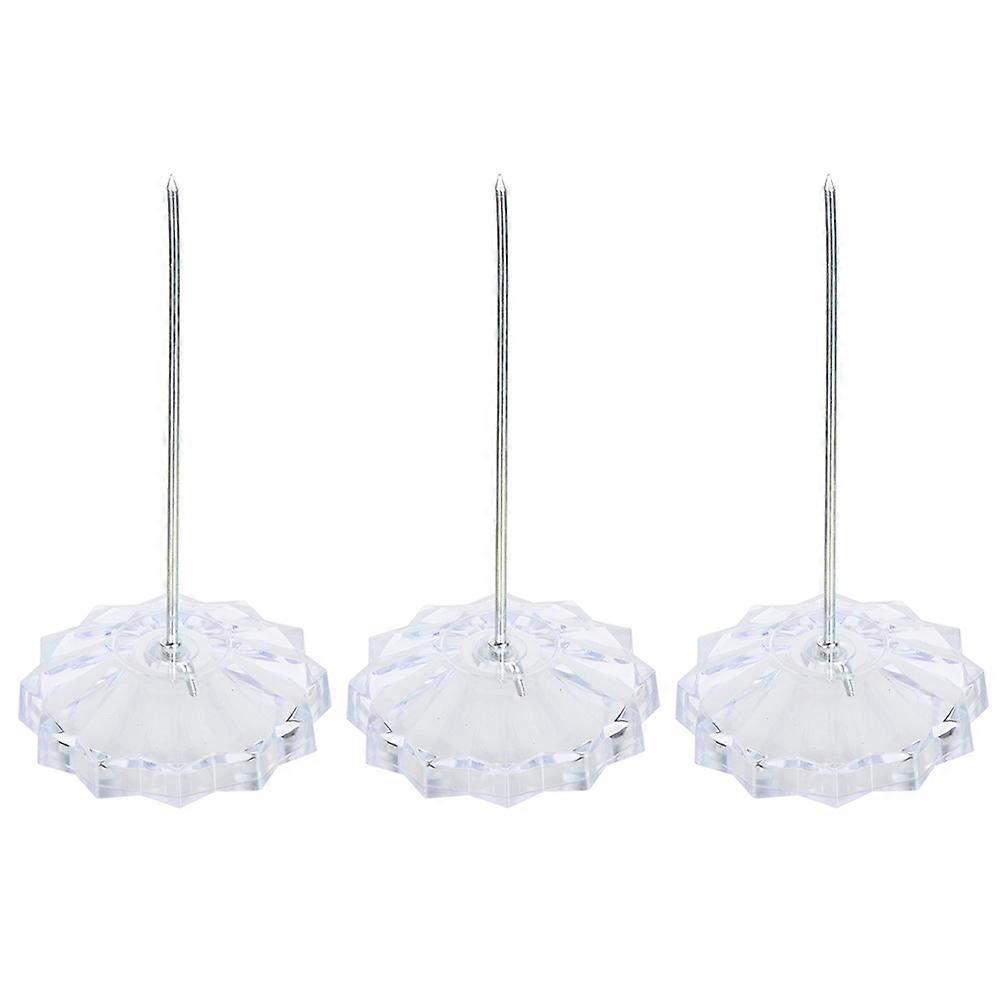 3pcs Note Receipt Holder Counter Bill Fork Desk Paper Storage Organizer