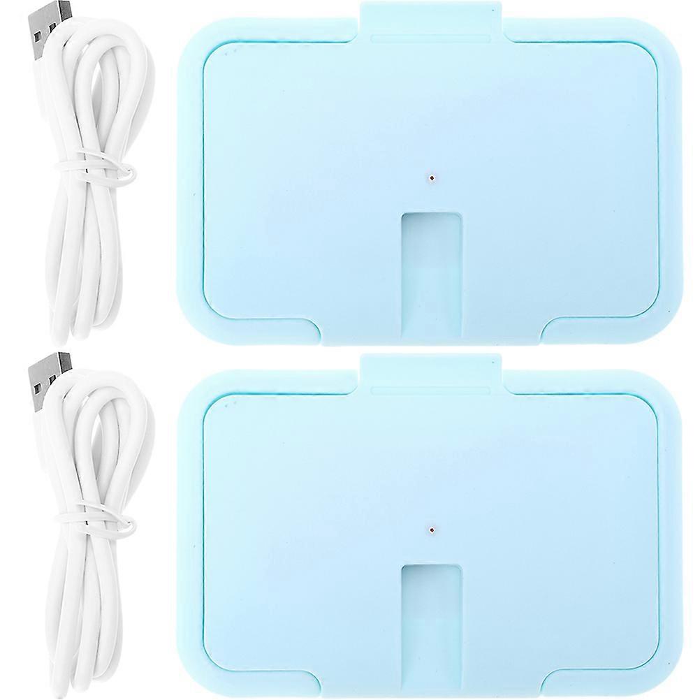 2pcs Wipe Warmer Baby Warmer Portable Wet Tissue Warmer Heater