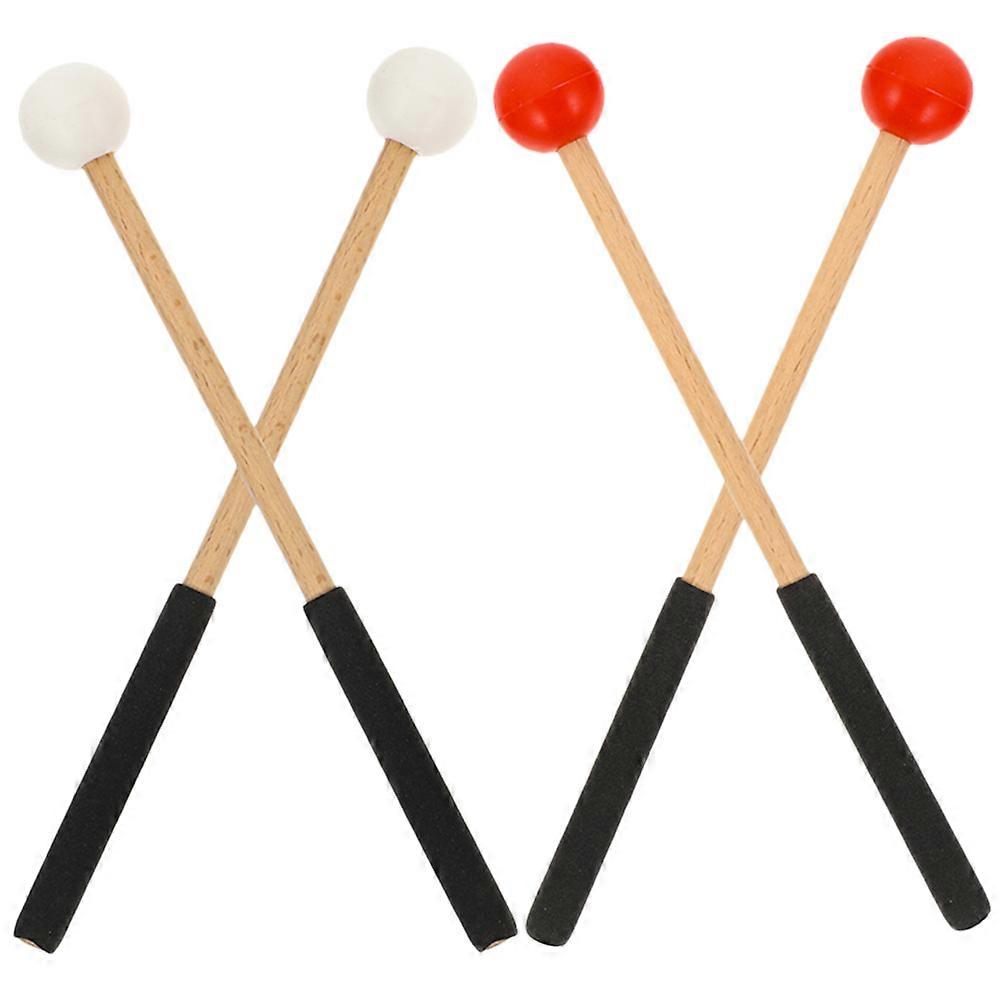 Mallet Percussion Sticks Marimba Mallet Performing Musicians 22.00X2.50X1.20CM Comfortable Grip 2 Pairs