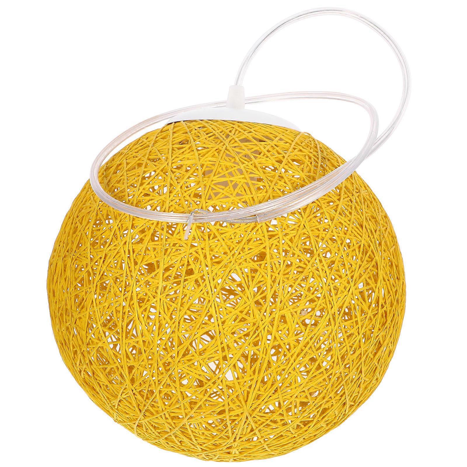 Rustic Rattan Ceiling Lamp Shade   Elegant Woven Pendant Light Cover for Home, Cafe, or Dining Area   Bulb Not Included