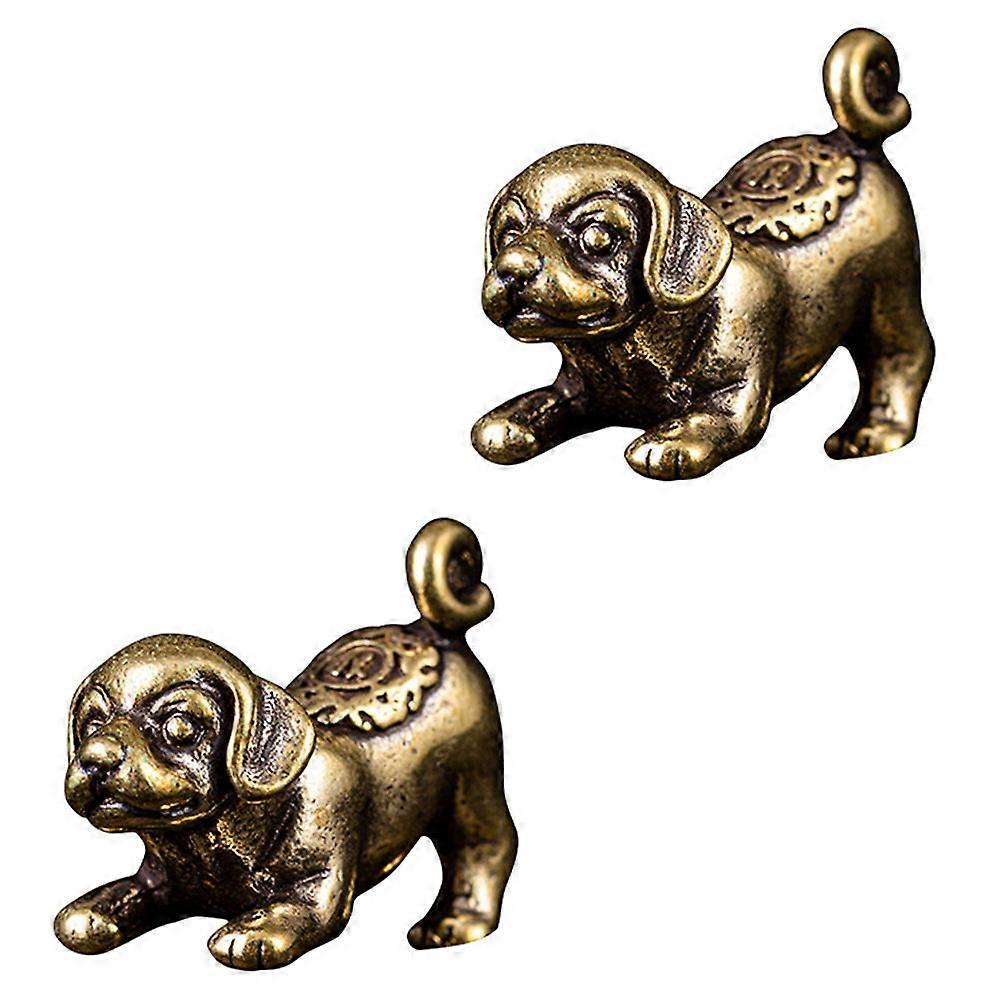 2Pcs Dog Decorative Ornaments for Home Hanging Crafts