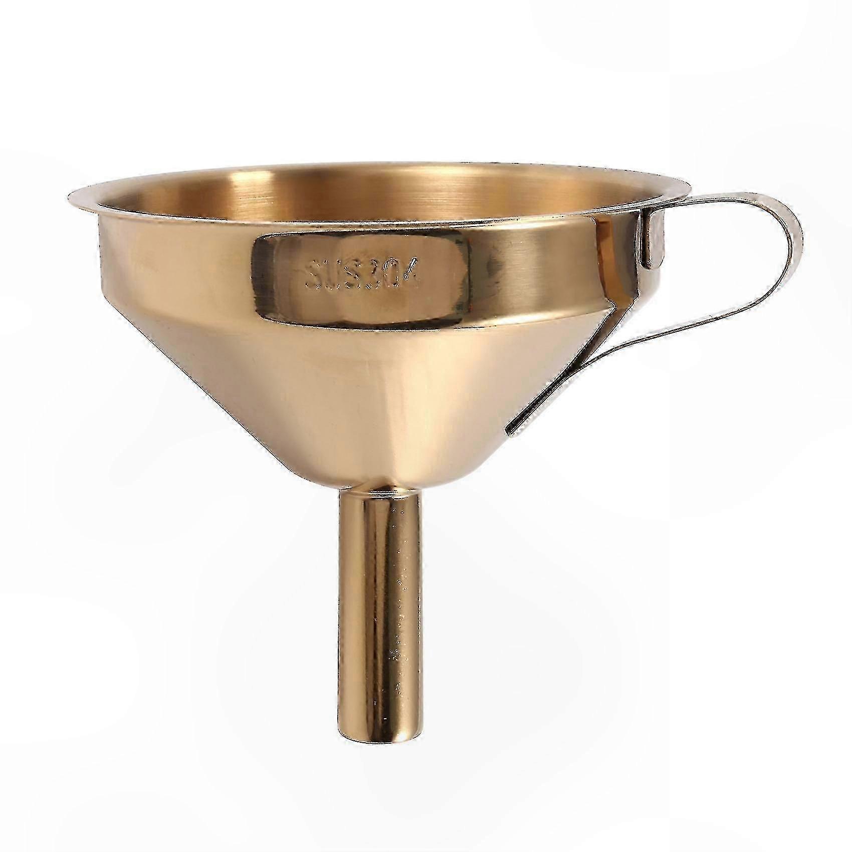 Multi-Use Stainless Steel Funnel with Removable Filter for Kitchen and Canning Tasks