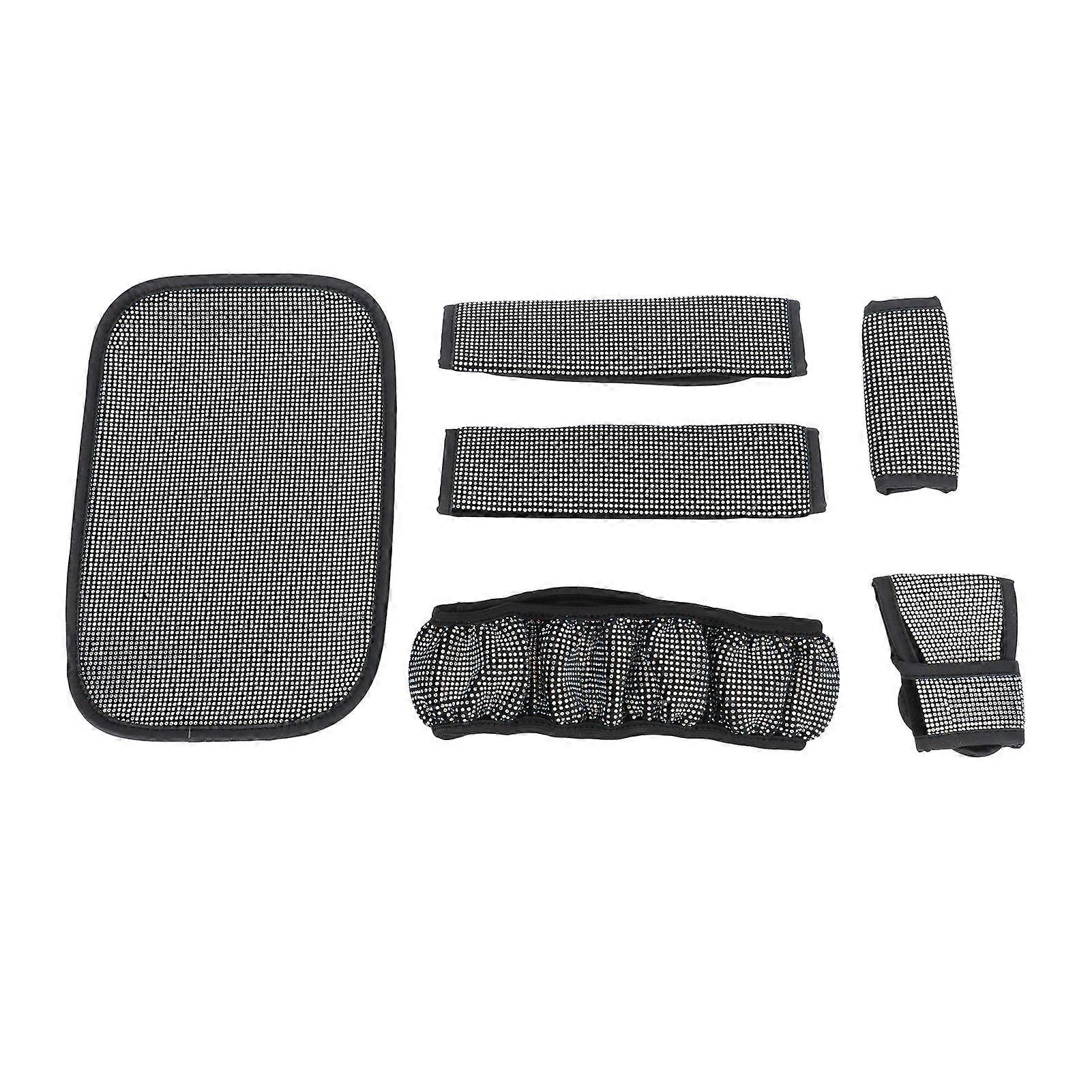 38cm steering wheel cover set rhinestone style fade proof protector