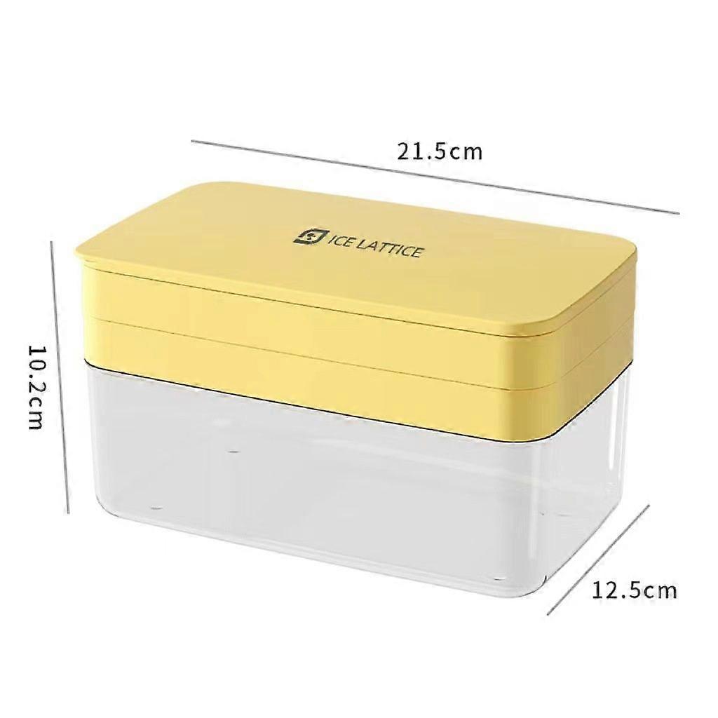 Ice cube mold, household PP large-capacity food-grade ice storage box with lid, ice freezing wonder