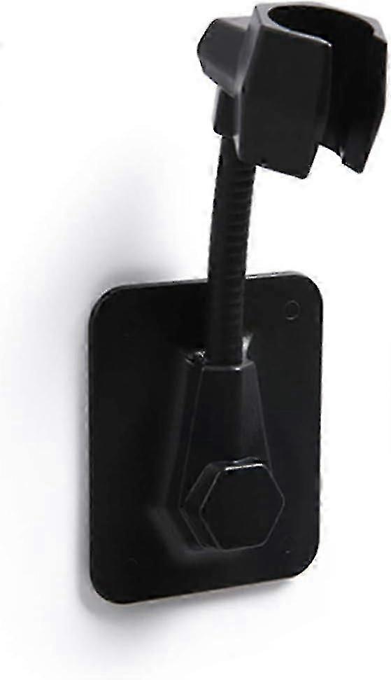 Adjustable Wall Mount Shower Head Holder Black Bathroom Sprayer Bracket