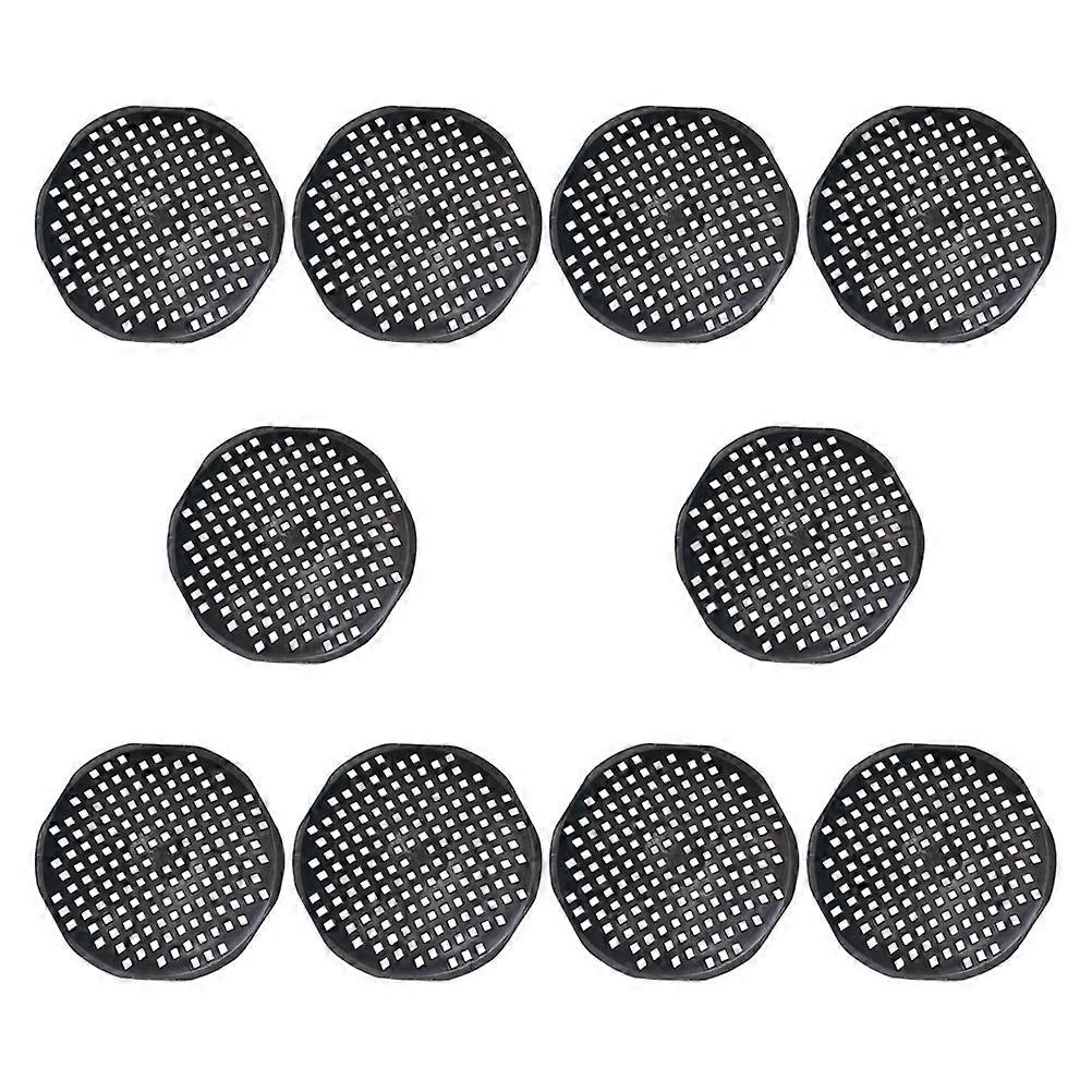 Flower Pot Hole Mesh Pads for DIY Black Plastic 30Pcs