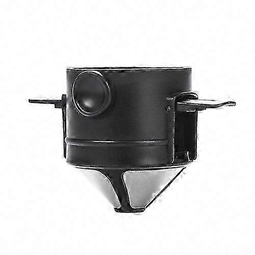 Coffee Filter Travel Portable Foldable Double Layer Filter (black)