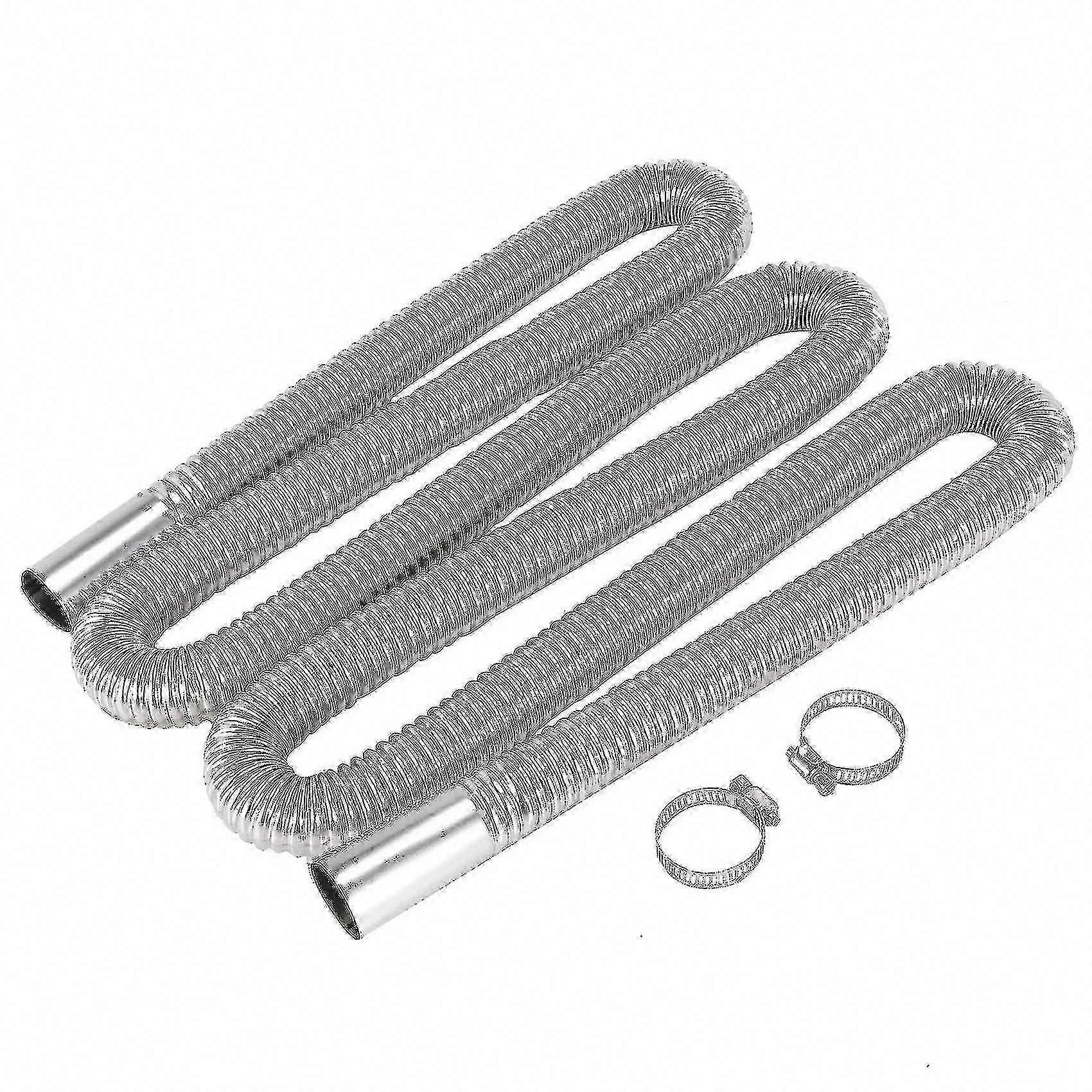 200cmカーエアパーキングヒーターエキゾーストパイプ、2クランプ付き-ディーゼルヒーター燃料タンクホースチューブ