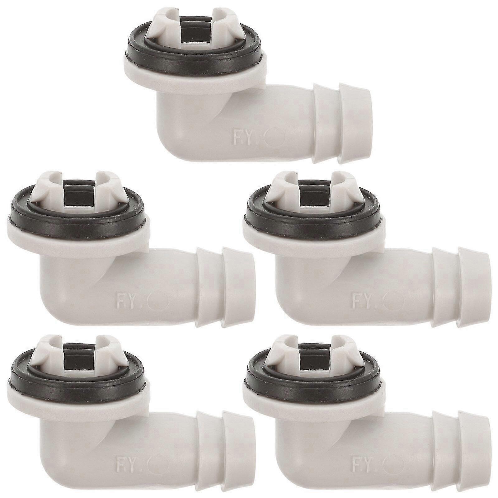 ZENGO 5Pcs Ac Drain Hose Connector Split Unit Pipe Adapter 15mm Window Ac Unit Fitting
