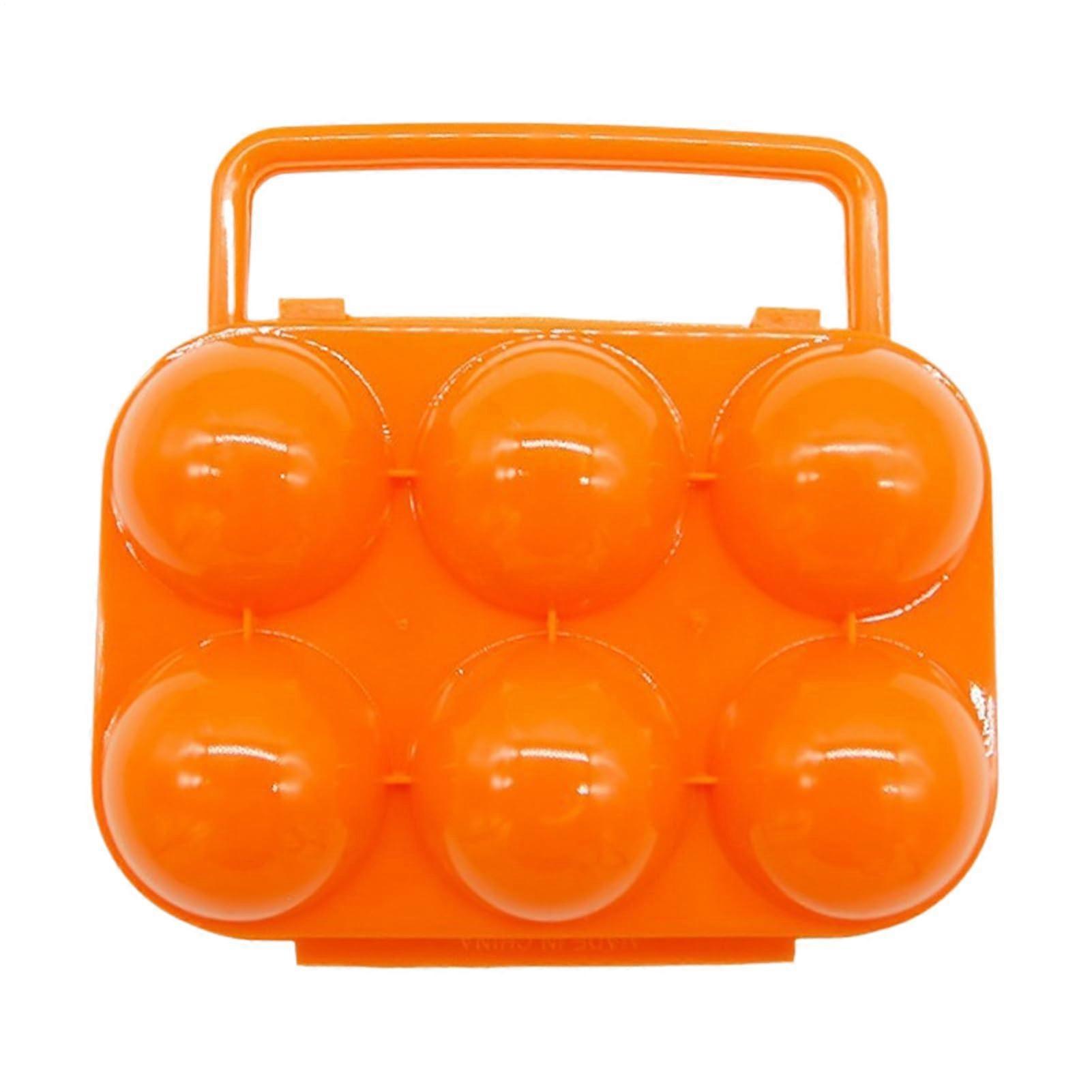 Egg carrier for travel, shockproof food storage container, 6 compartments.