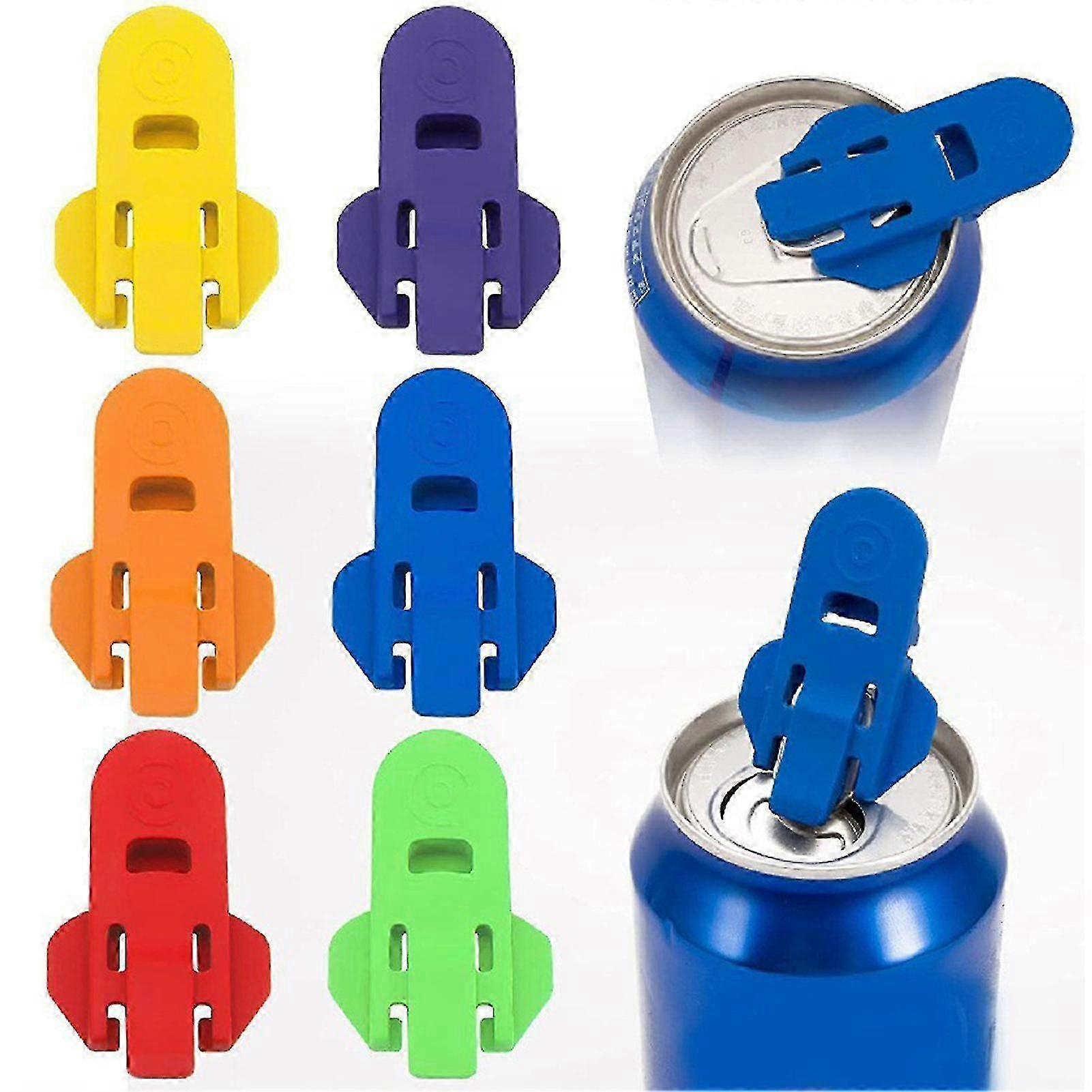 6 Pack Manual Can Opener with Lid Remover - Easy to Use, Reusable for Restaurants & Home