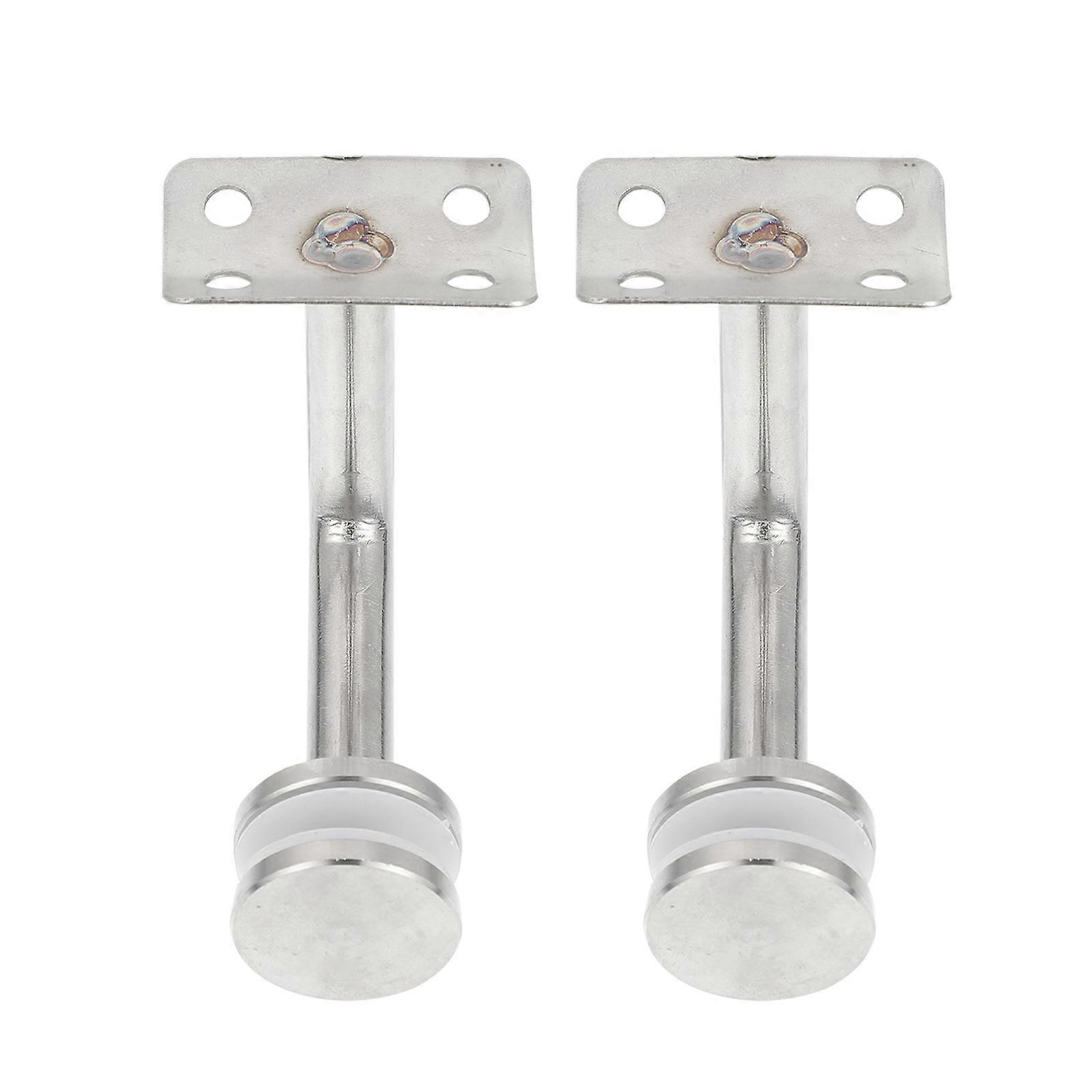 2pcs Wall Mounted Brackets for Handrail Support Practical Glass Clip Holder