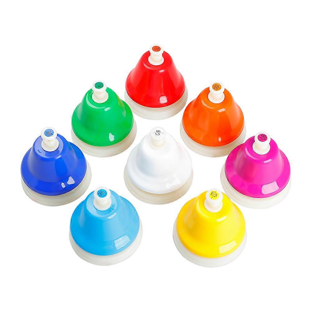 Colorful Percussion Bell Tone Musical Instrument for Early Education Lightweight Hand Bells Cognitive Development Music Learning Kindergarten Primary