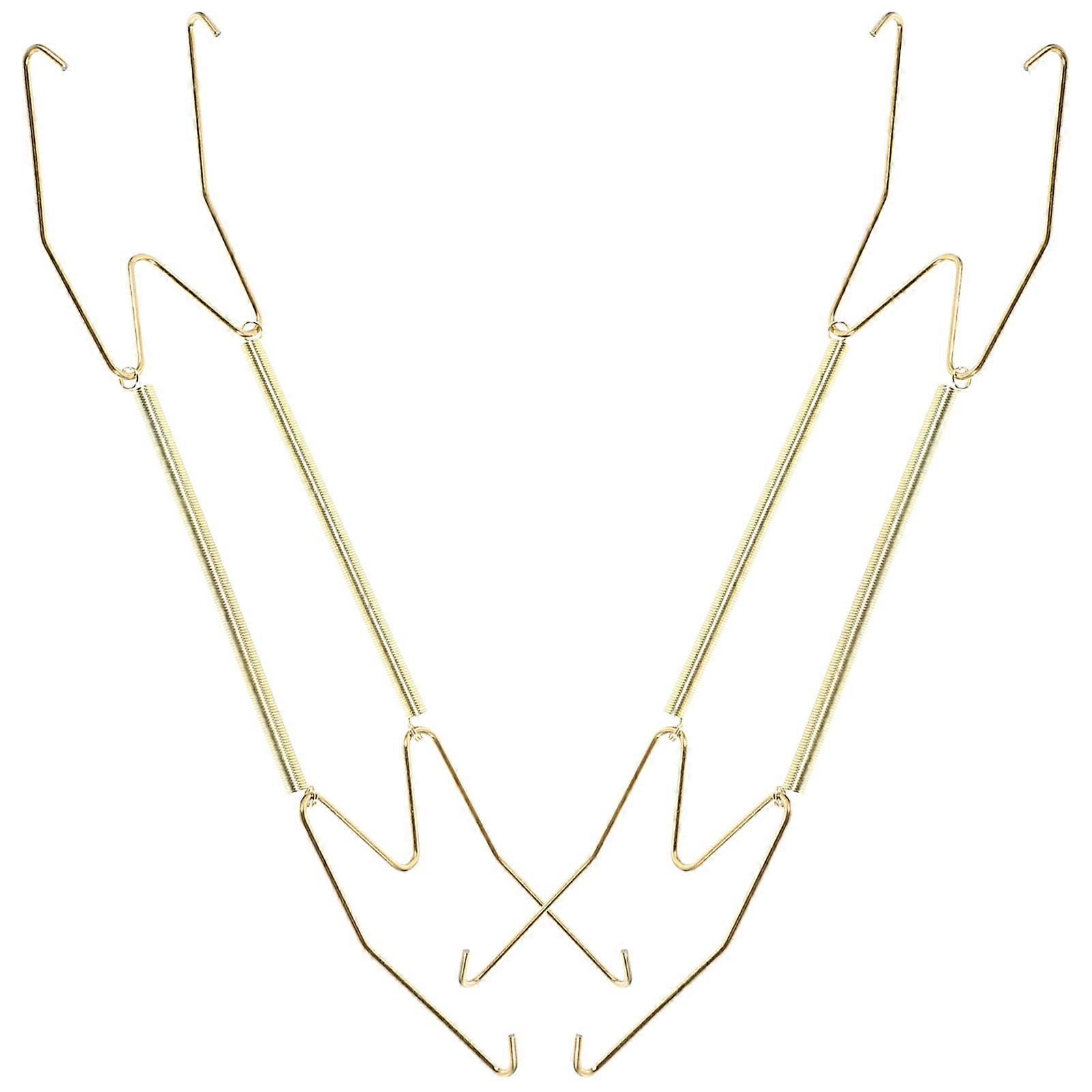 It looks like you're referring to a product description for **"2pcs Shaped Plate Hangers For Wall Invisible Spring Hooks For Decorative Dish Display