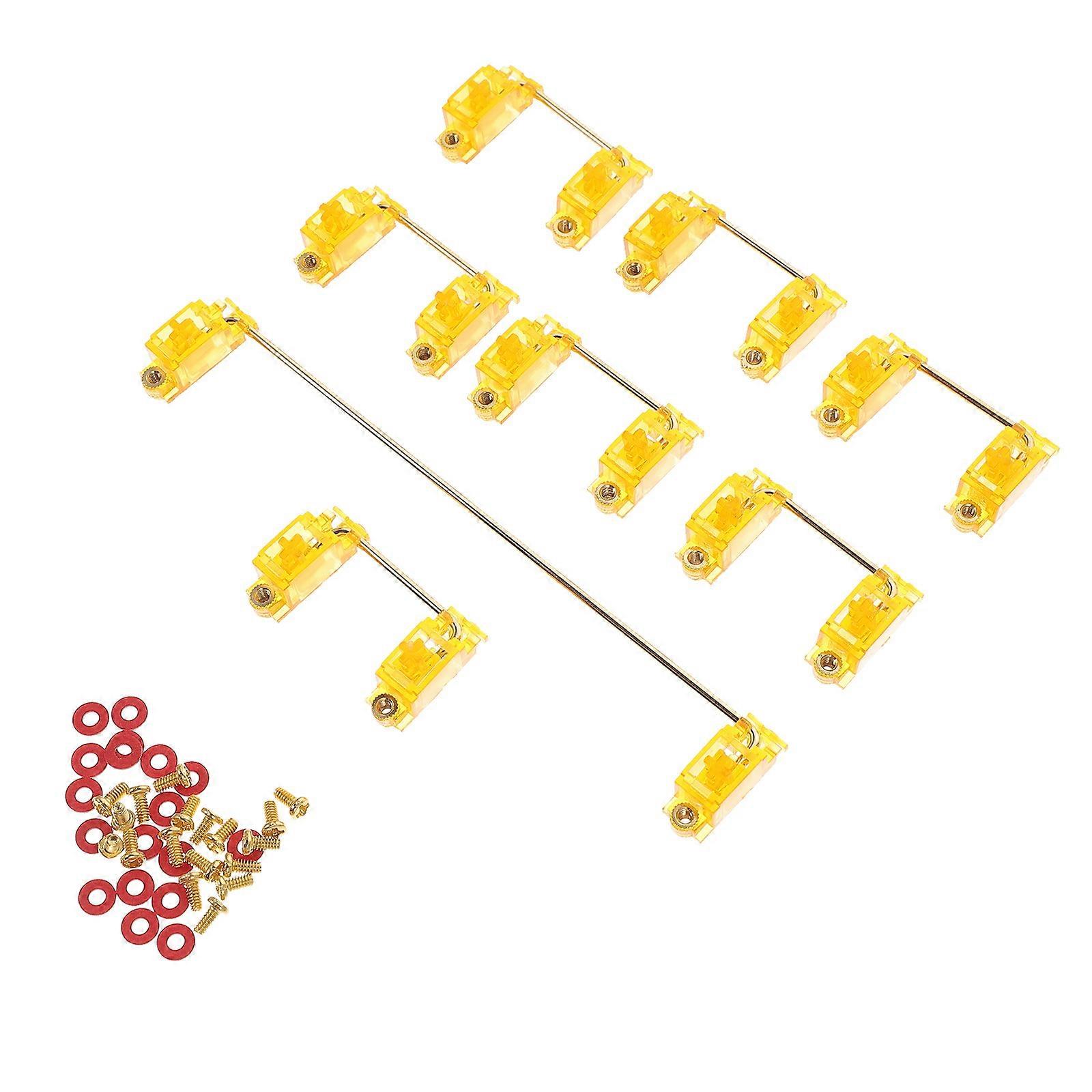 Gold Plated Satellite Stabilizer Accessory Set for Mechanical Keyboard – High Performance, Easy Installation, Reliable Computer Supply