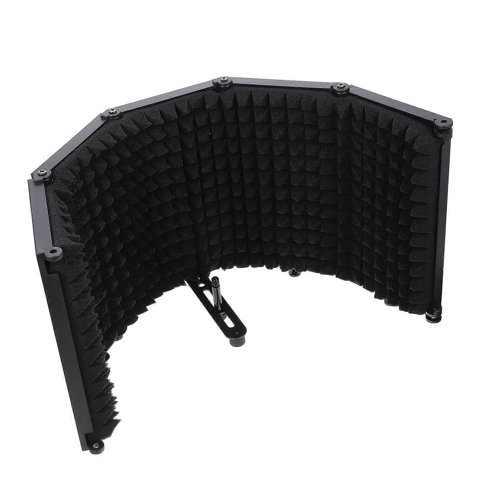 Foldable Windproof Mic Cover Set   Noise Reduction, Sound Absorbing Shield for Microphone Protection Against Wind, Dust, and Saliva for Recording,