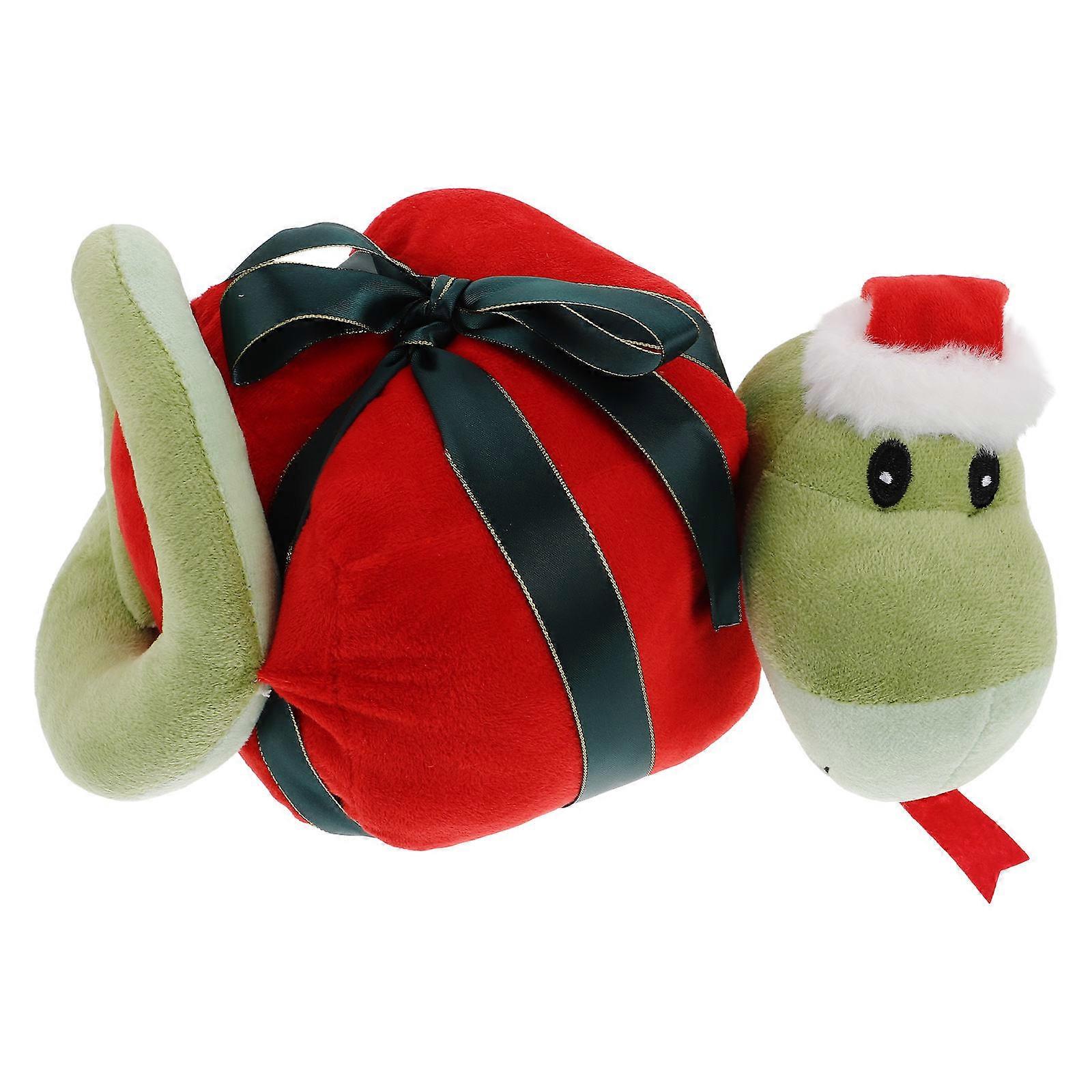 Simpatico peluche serpente prop giocattolo ideale per la celebrazione del Natale decorazione delle vacanze adatto per adulti 1 confezione