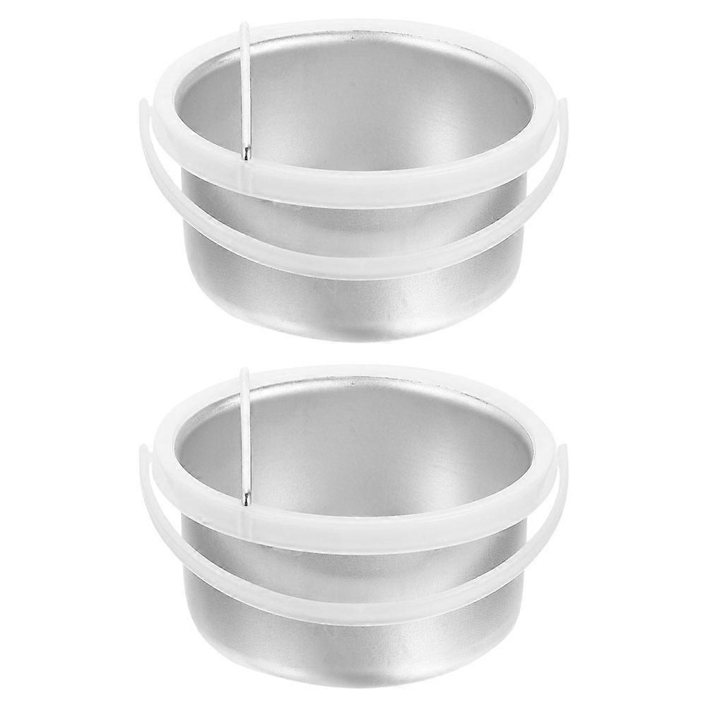 2pcs Replacement Inner Bowl for Hair Removal Wax Pot, Portable Aluminum Waxing Cups for Salon or Home Use, Efficient Heating, Safe Scald Design