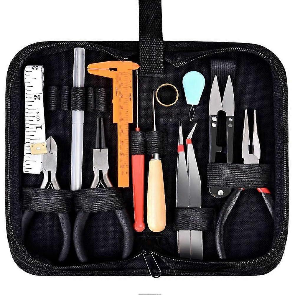 19piece jewelry making tool set with zippered storage case for jewelry making and Ref: 8461