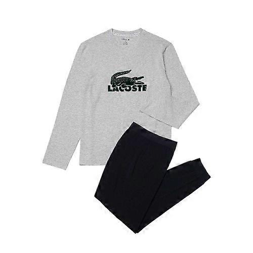 Lacoste Mens Fitted Long-Sleeved Pyjama Set