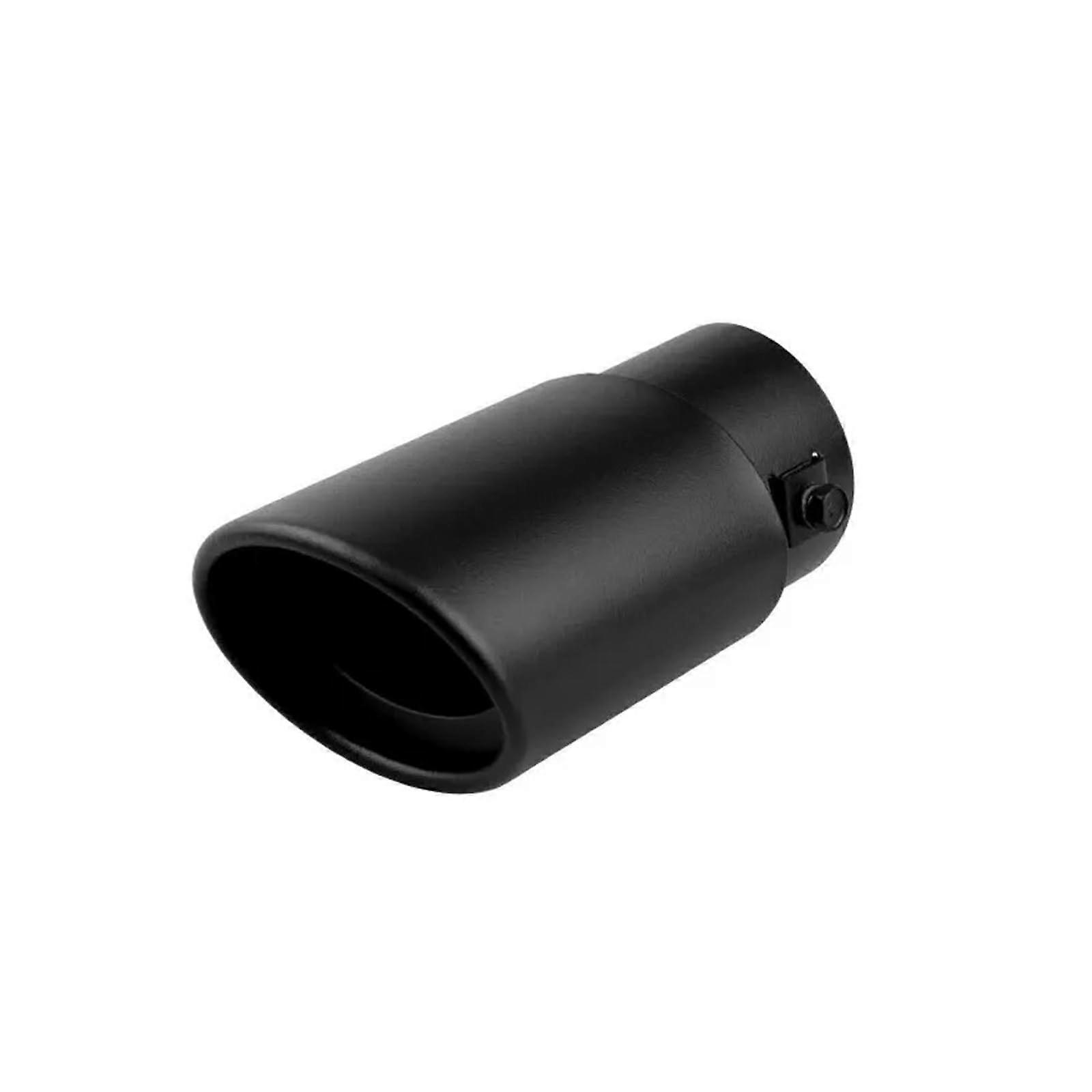 2.5' Black Car Exhaust Tips Rear Tail Pipes (Straight)