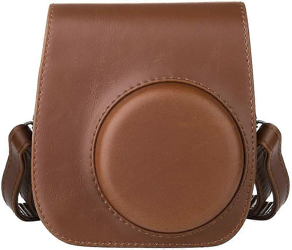 Brown PU Leather Camera Bag - Premium Protective Case
