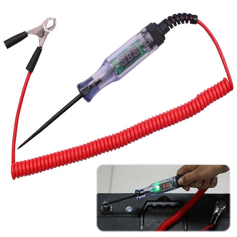 Circuit Tester 3-90V Car Truck Digital Display Voltage Tester Pen With LED, Fuse & Relay Tester For Automotive Circuits