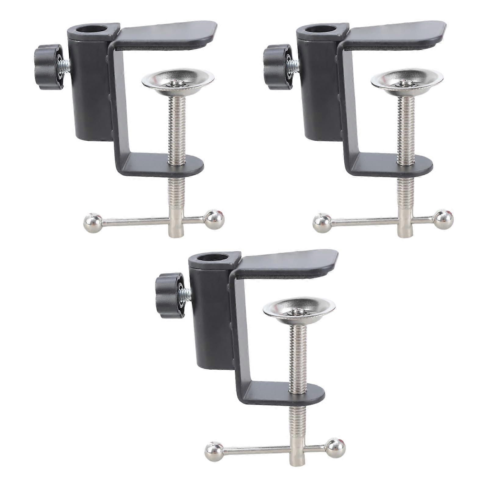 Metal Desk Clamp Lamp Base with Adjustable Arm for Table Light Phone Stand Office Workshop