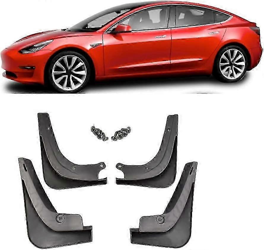 Protective mud flaps for Tesla Model 3 2016-2022 4 pieces