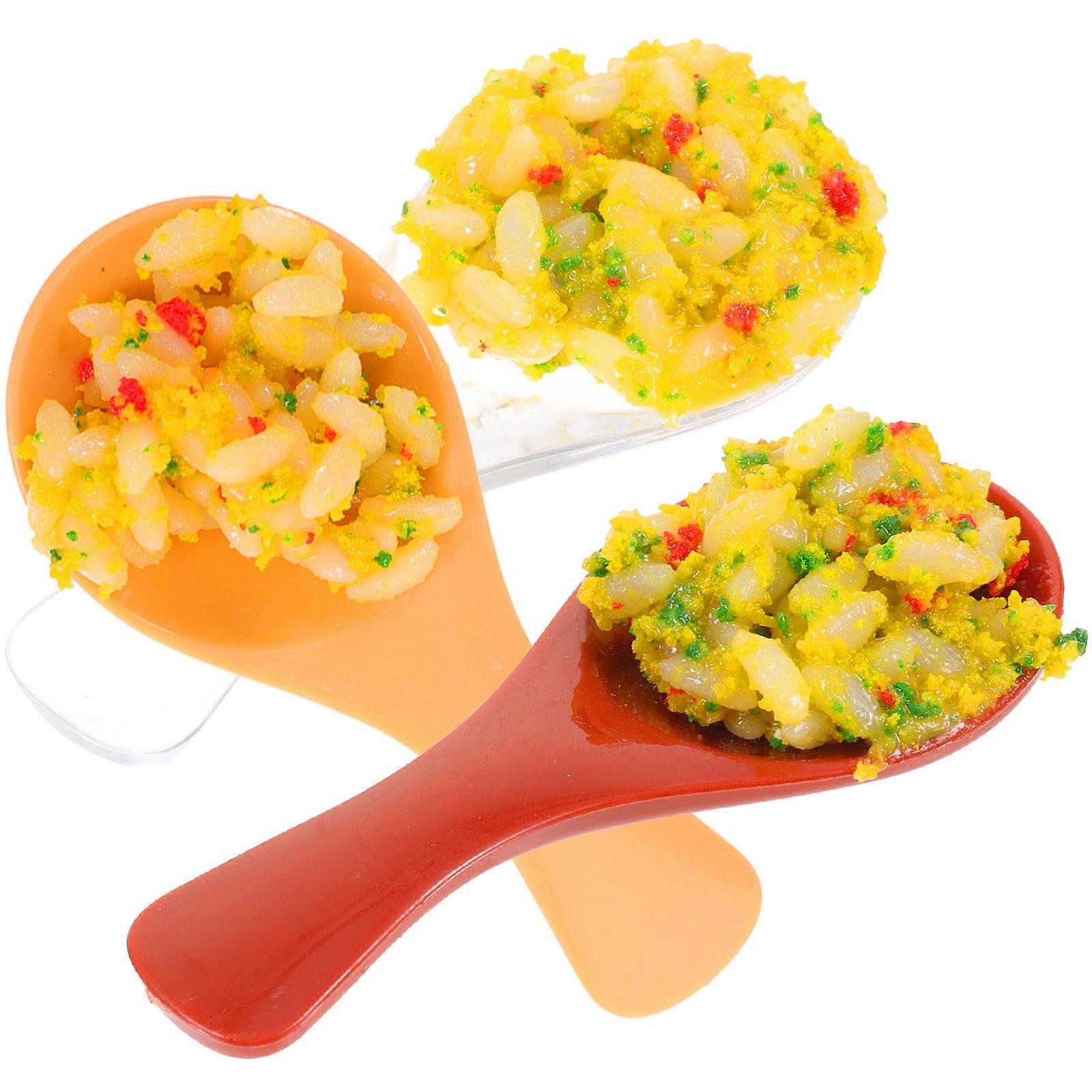 Pretend Play Fake Food Simulation Food Model for Supermarket Displays Pvc Assorted Color Display Prop 3Pcs