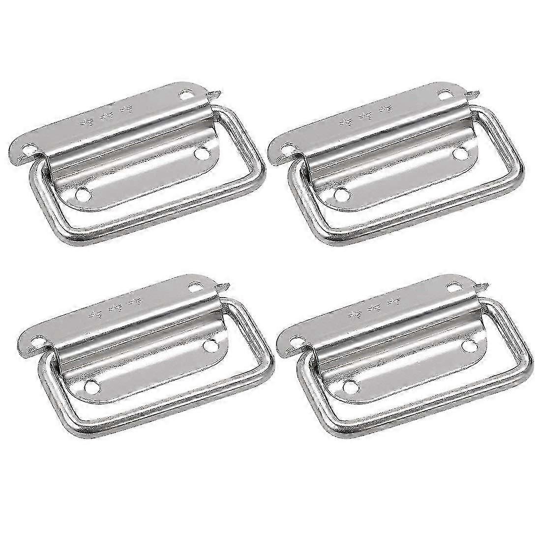 4Pcs Chest Handles Stainless Steel Large Size Pull Handles for Toolbox