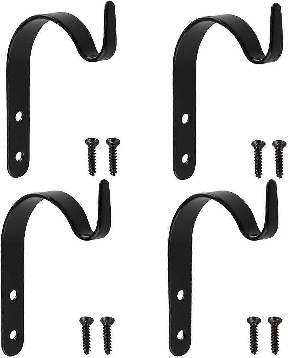 Hanging Basket Bracket, 4pcs Iron Wall Hooks Brackets Hanging Basket Hooks,Plant Hooks