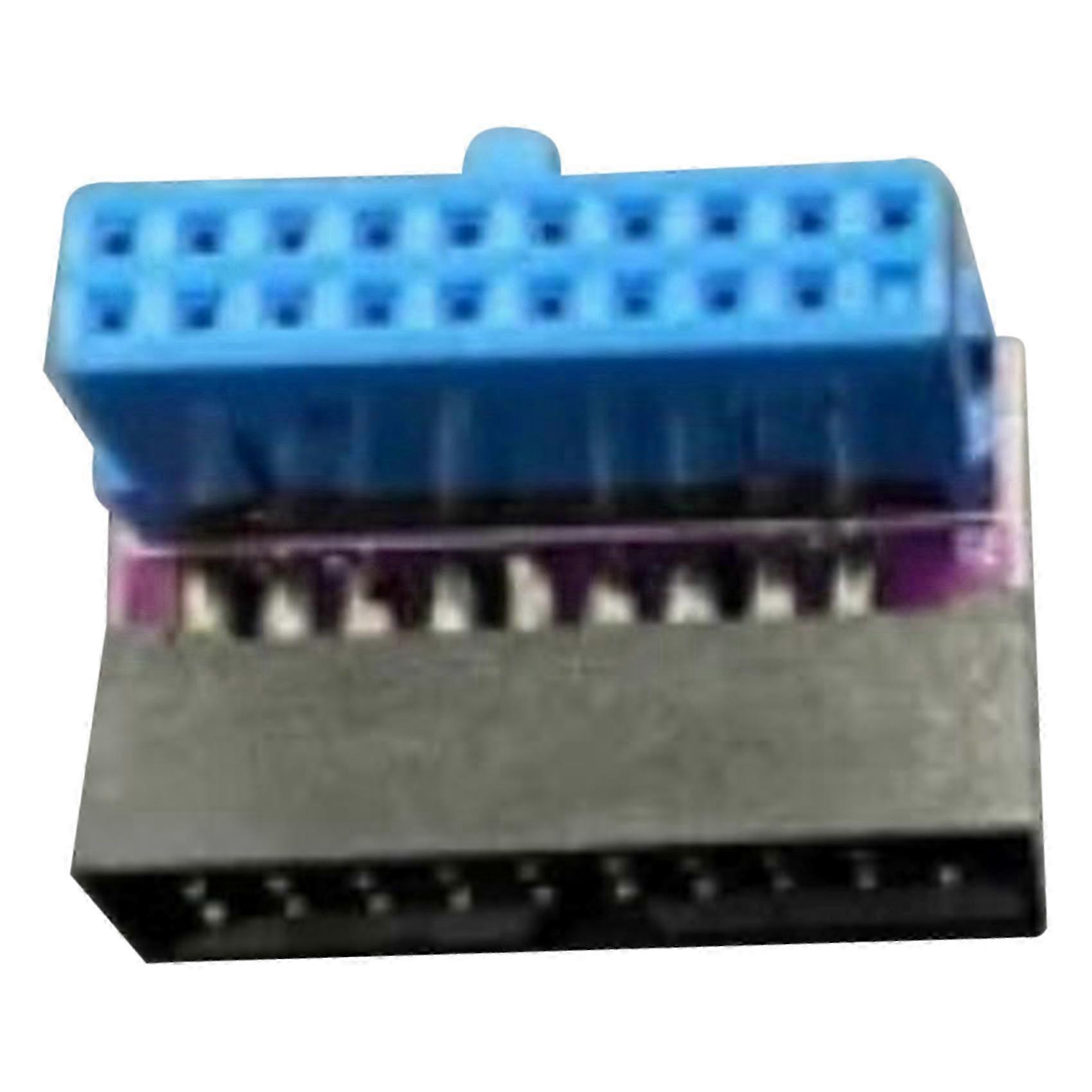 5 Pcs USB 3.0 20Pin Male to Female Extension Adapter Up Down Angled 90 Degree for Motherboard Mainboard( UP)